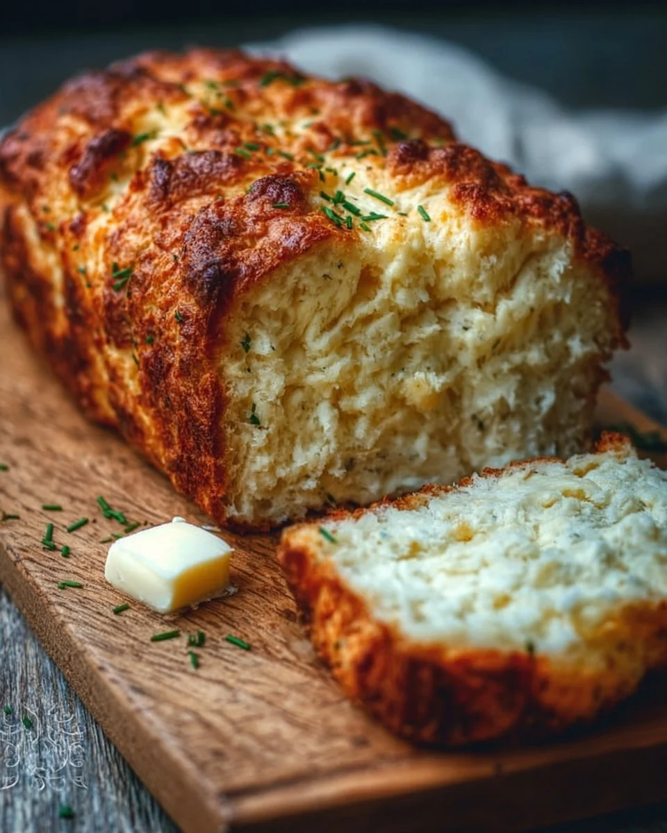 Delicious 2-Ingredient Cottage Cheese Bread fresh out of the oven