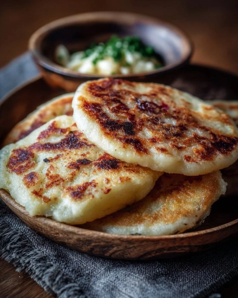 Delicious homemade Irish Potato Farls served on a plate