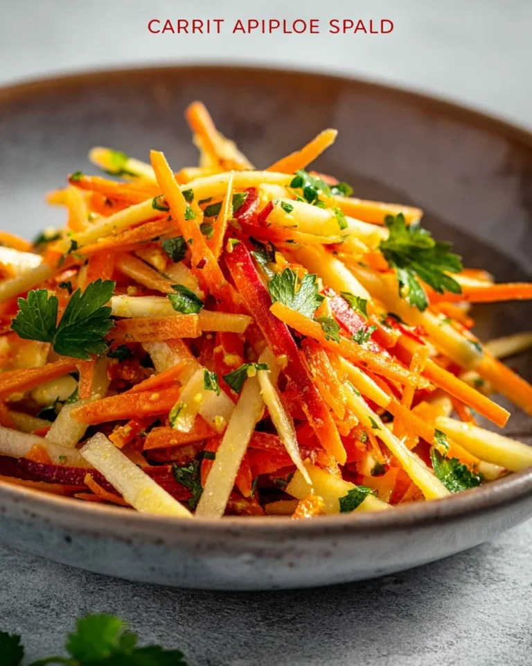 A vibrant Carrot Apple Salad with fresh carrots and apples