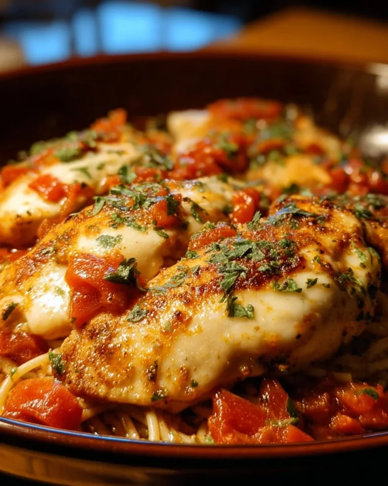 Plate of Chicken Sorrentino with prosciutto and eggplant