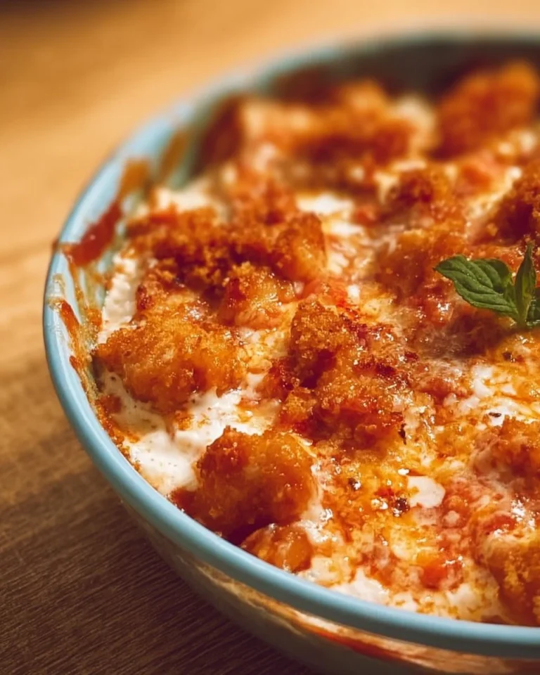 Cottage Cheese Chicken Parm Bowl with chicken, cheese, and marinara sauce
