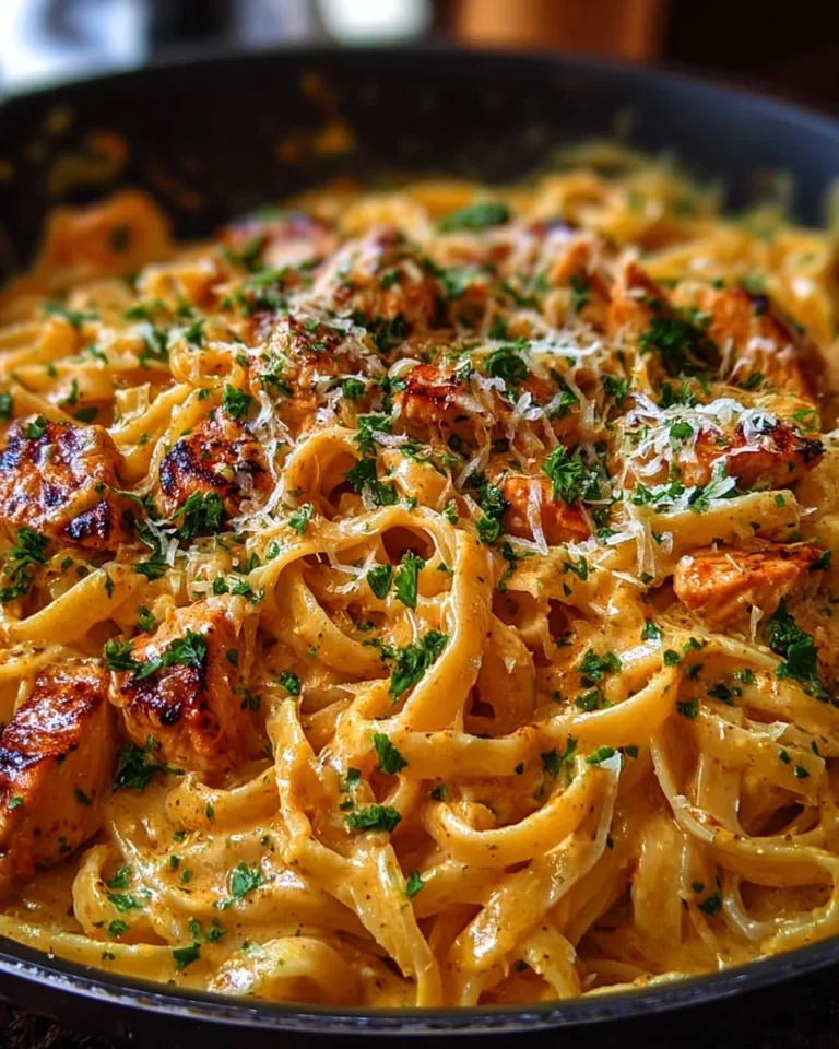 Delicious Cowboy Butter Chicken Pasta served in a bowl, creamy and flavorful recipe.