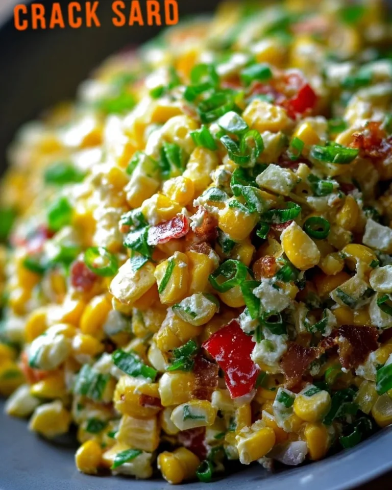 Delicious Crack Corn Salad with fresh ingredients and vibrant colors