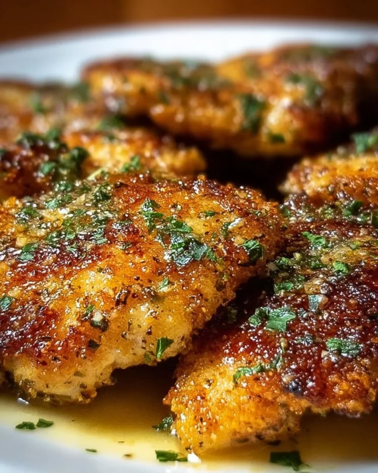 Crispy Italian Chicken Christopher served with garlic butter sauce