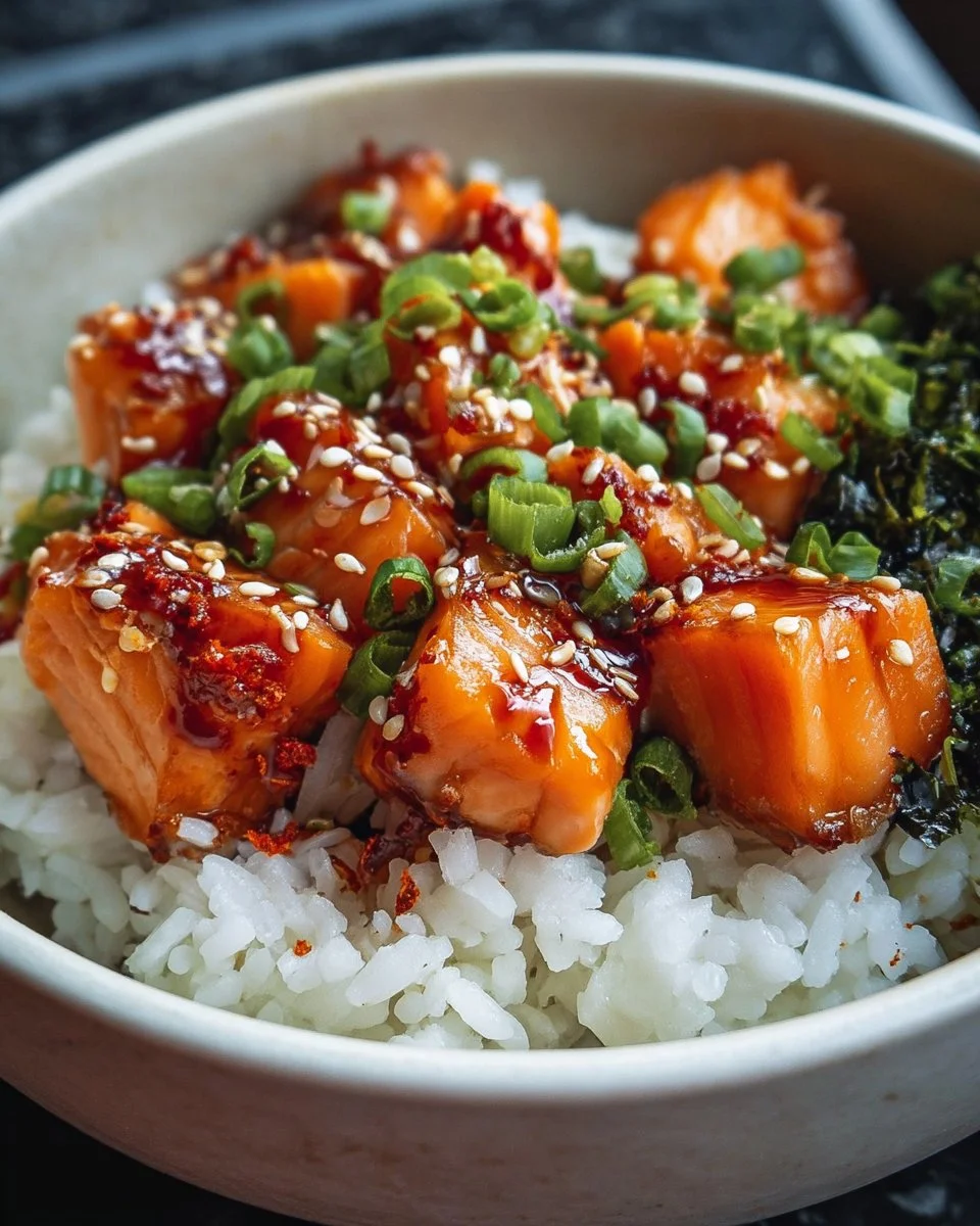 Crispy Salmon and Rice Bowl