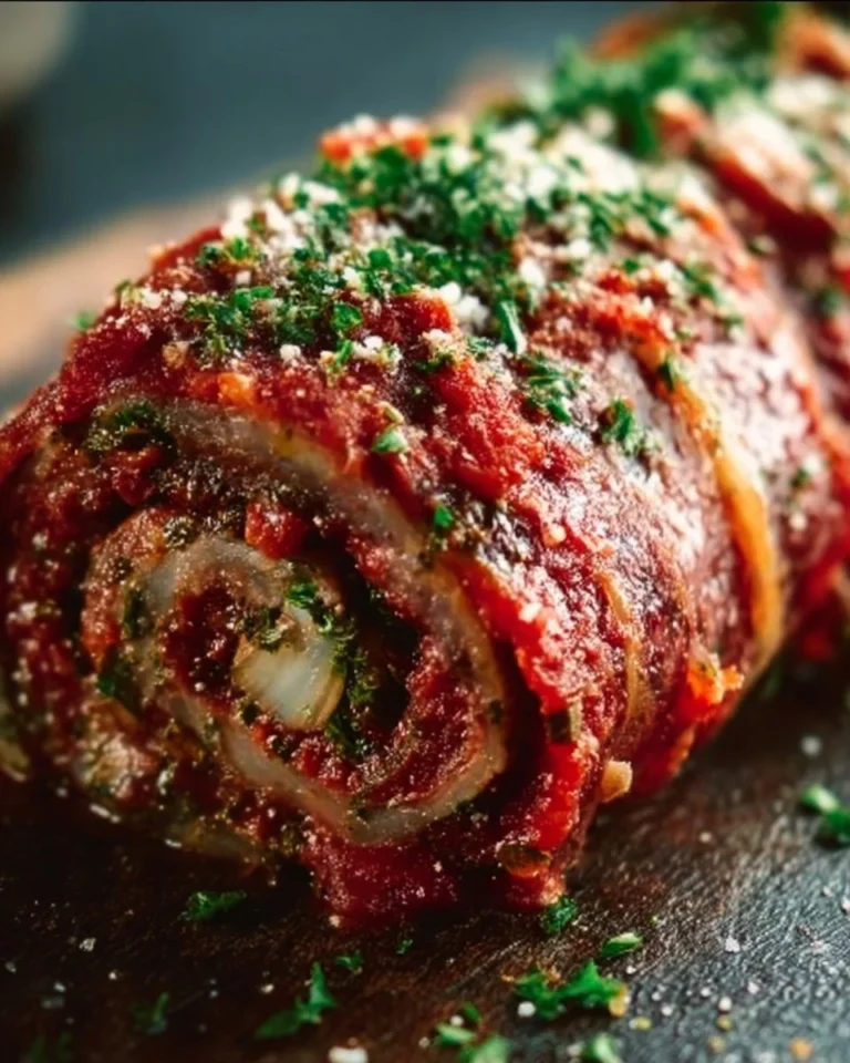 Giada's delicious Braciole rolls, a juicy Italian dish ready to savor.