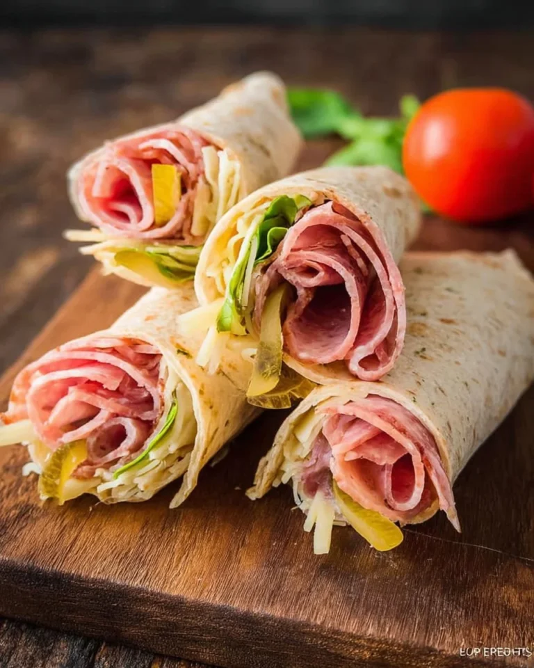 Grain-free Italian Sub Roll-Up with fresh ingredients and vibrant colors