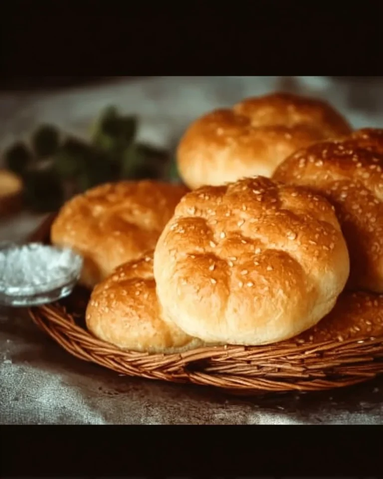Delicious low-carb bread rolls on a wooden table