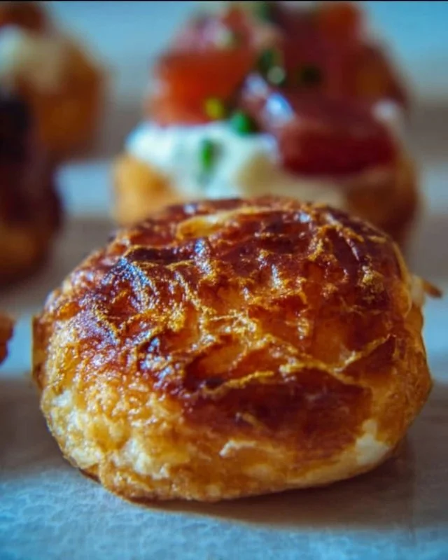 Assorted room temperature appetizers arranged on a platter for a gathering.