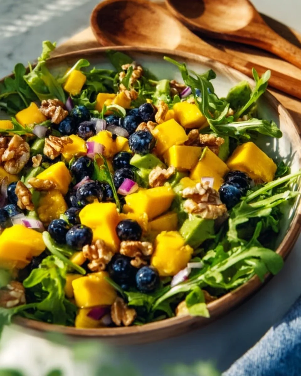 Delicious Mango Cucumber Salad with vibrant colors and fresh ingredients