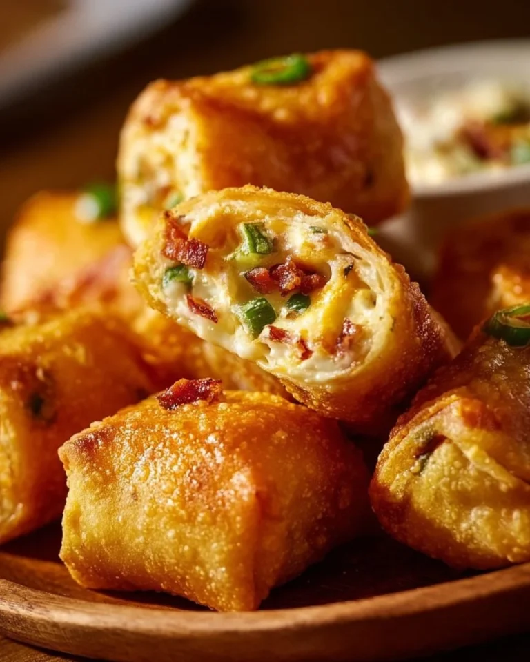 Mini jalapeno popper egg rolls served on a platter with dipping sauce